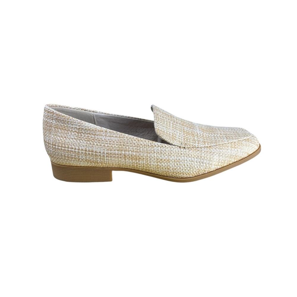 Lands End Raffia Loafers Size 8 Neutral Summer Flats Resort